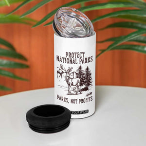 Protect National Parks 4 in 1 Can Cooler Tumbler Support Parks Not Profits Deer TS02 Print Your Wear