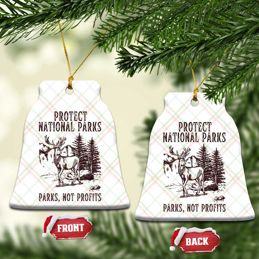 Protect National Parks Ceramic Ornament Support Parks Not Profits Deer TS02 Print Your Wear