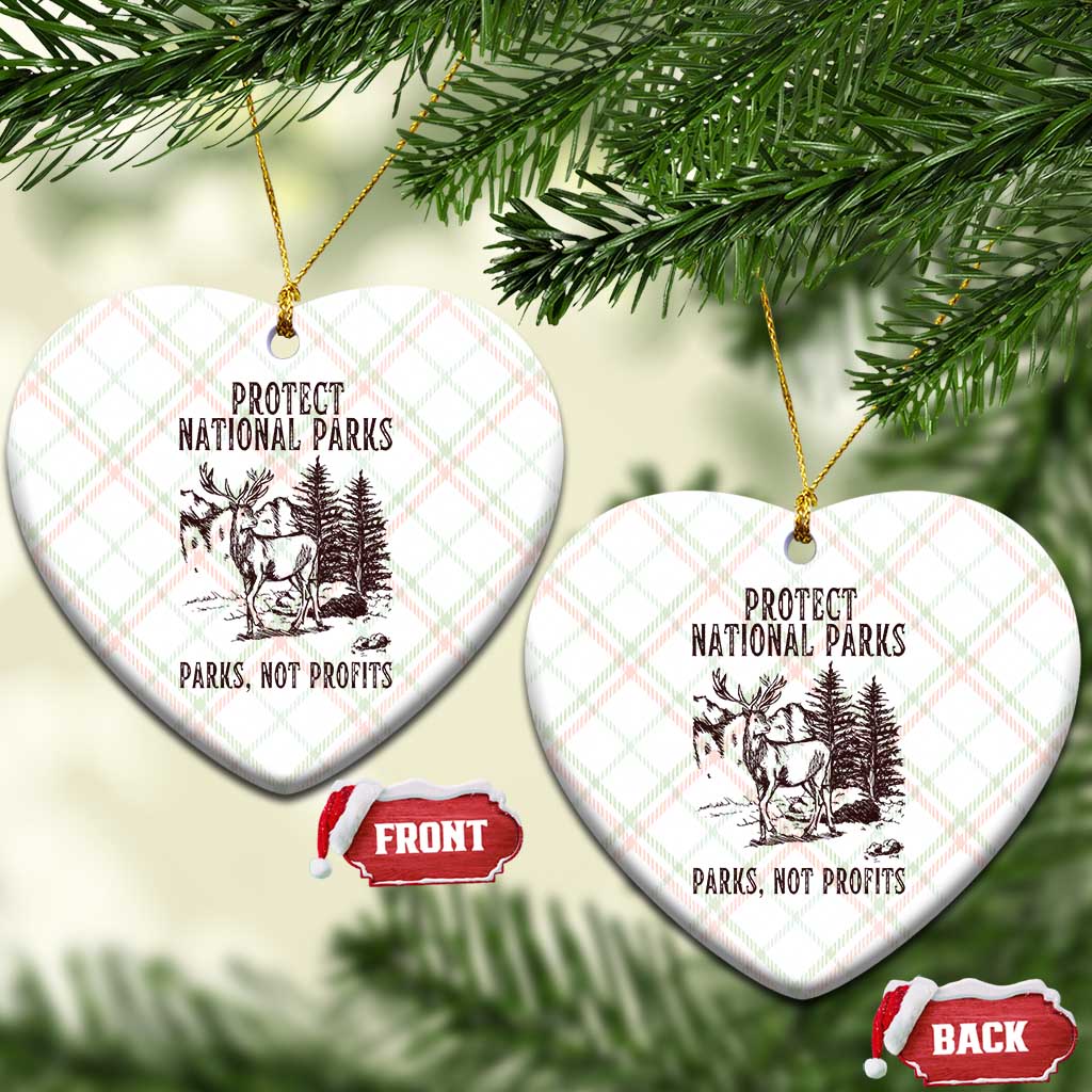 Protect National Parks Ceramic Ornament Support Parks Not Profits Deer TS02 Print Your Wear