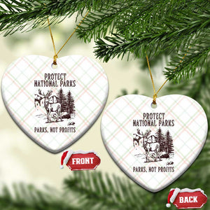 Protect National Parks Ceramic Ornament Support Parks Not Profits Deer TS02 Print Your Wear