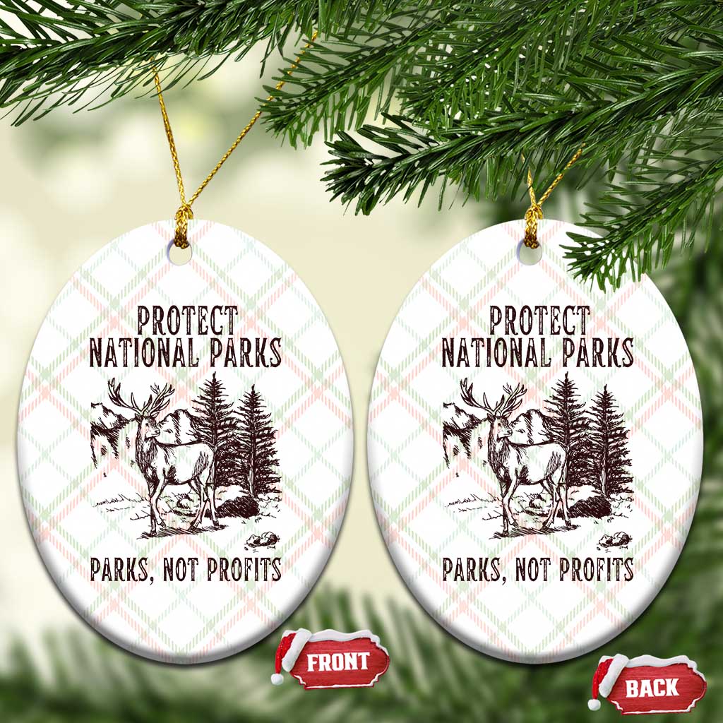 Protect National Parks Ceramic Ornament Support Parks Not Profits Deer TS02 Print Your Wear