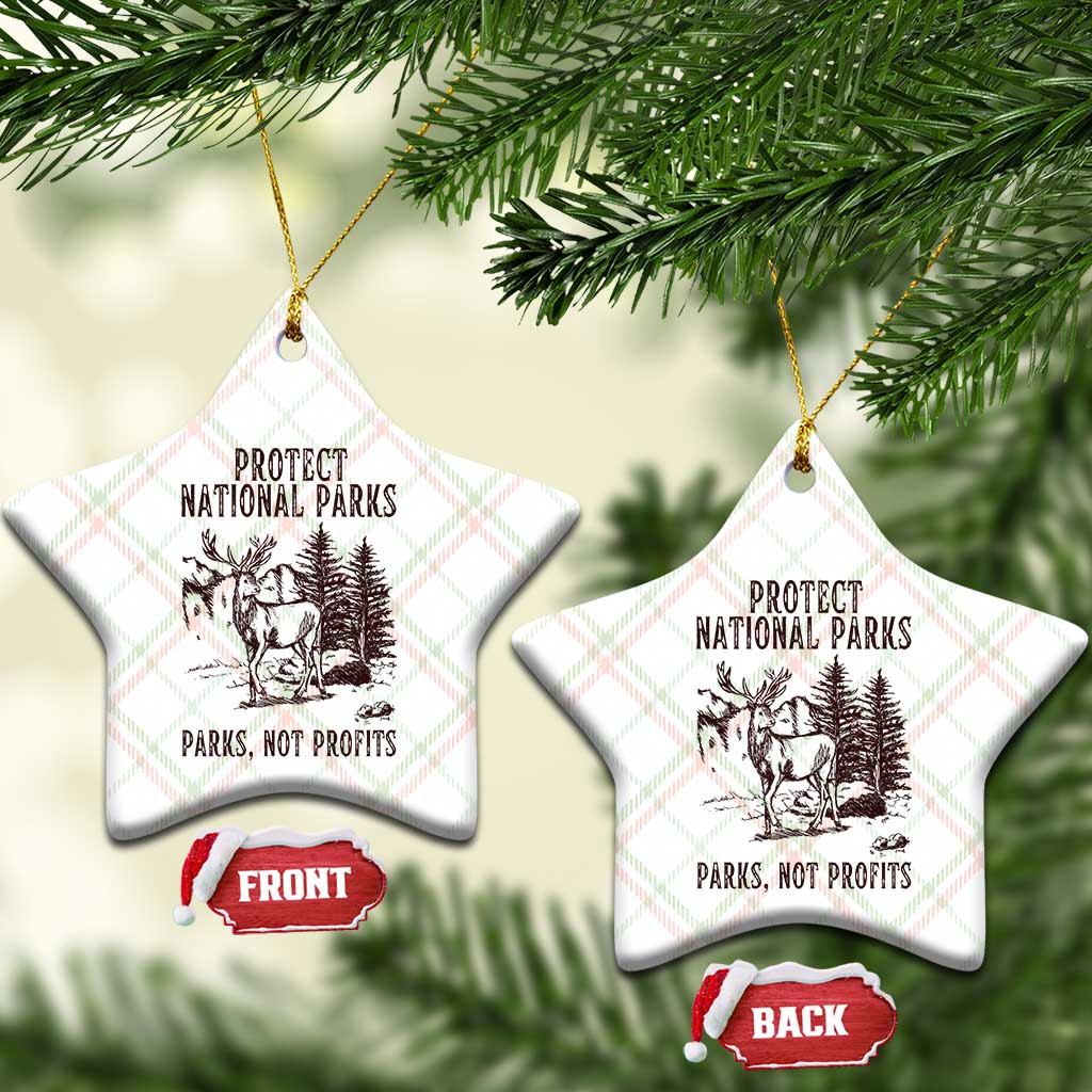 Protect National Parks Ceramic Ornament Support Parks Not Profits Deer TS02 Print Your Wear