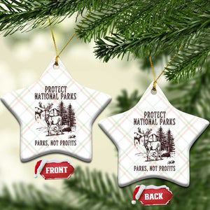 Protect National Parks Ceramic Ornament Support Parks Not Profits Deer TS02 Print Your Wear