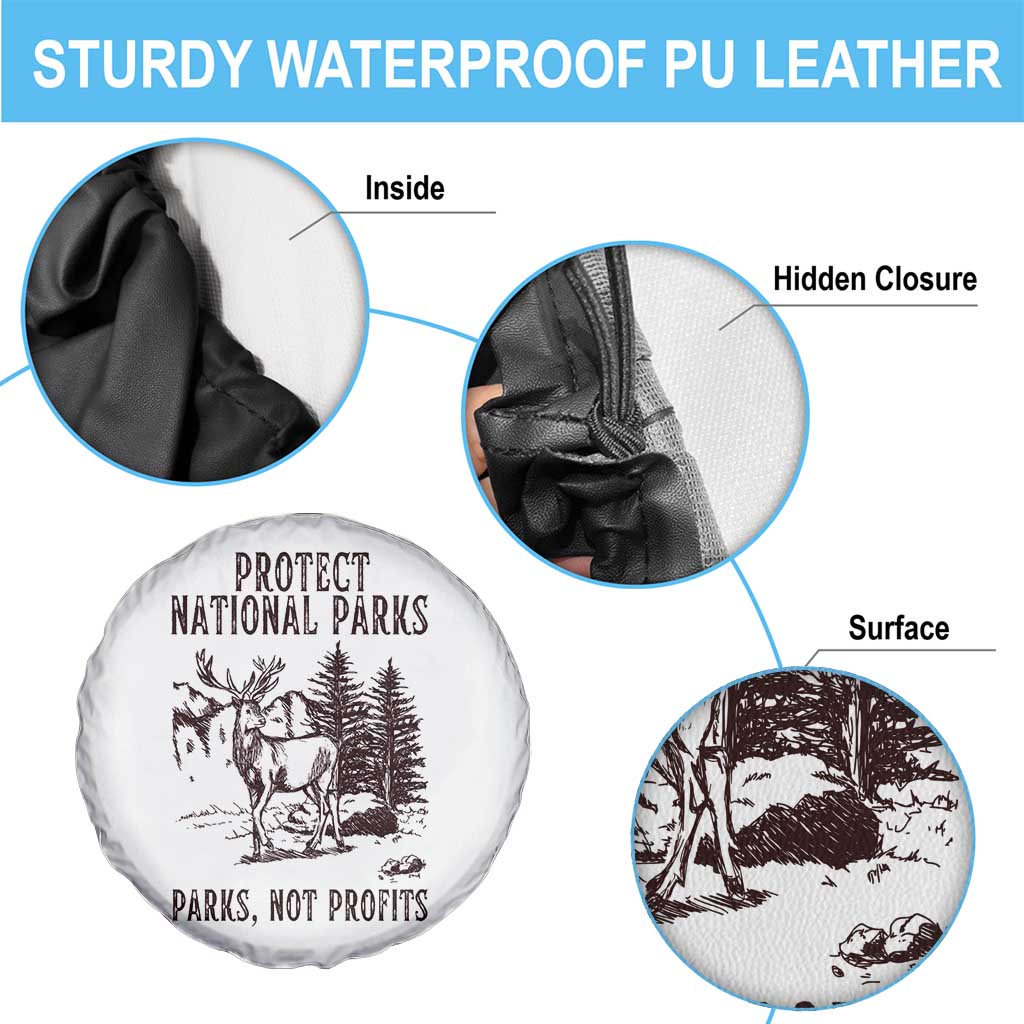 Protect National Parks Spare Tire Cover Support Parks Not Profits Deer TS02 Print Your Wear