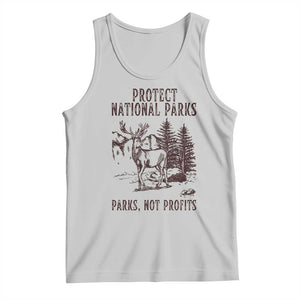 Protect National Parks Tank Top Support Parks Not Profits Deer TS02 Ash Print Your Wear