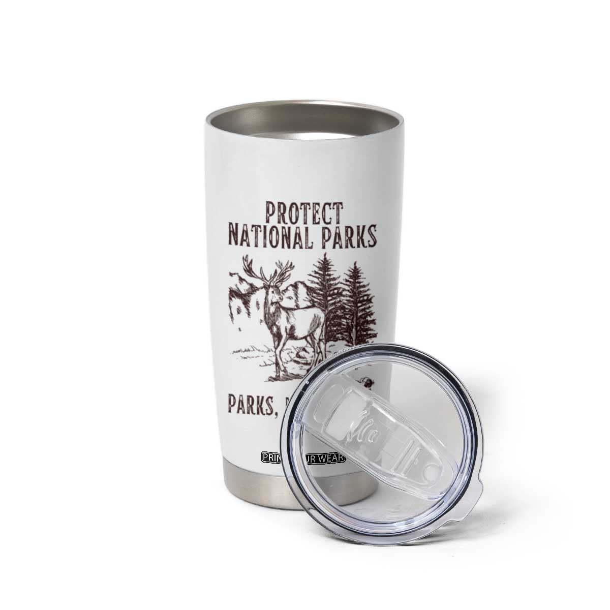 Protect National Parks Tumbler Cup Support Parks Not Profits Deer TS02 Print Your Wear