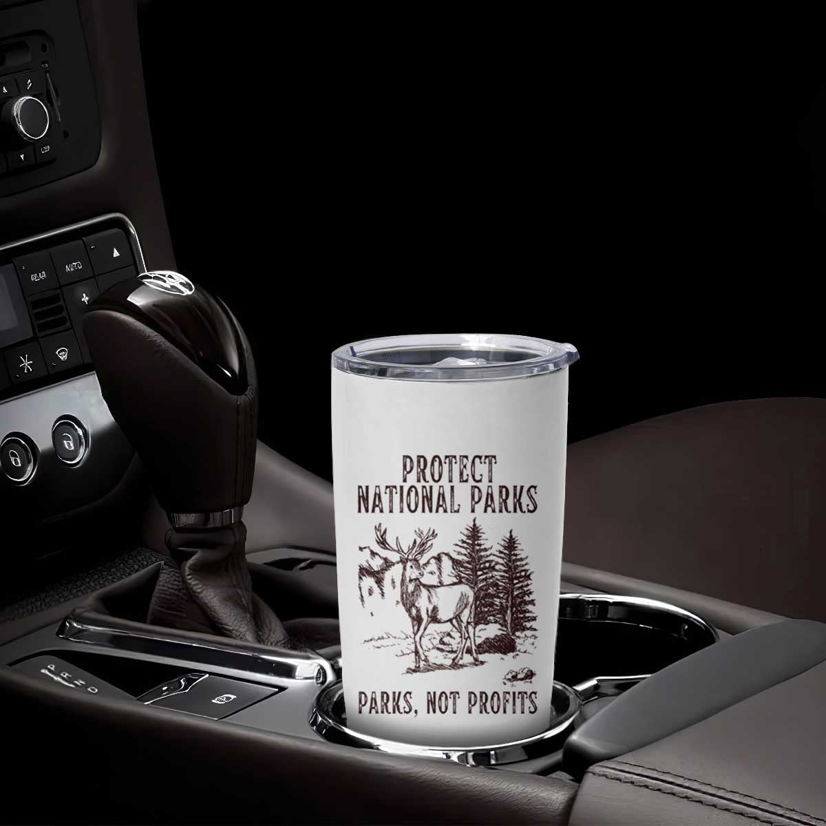 Protect National Parks Tumbler Cup Support Parks Not Profits Deer TS02 Print Your Wear