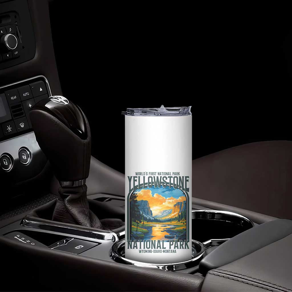 Yellowstone National Park Skinny Tumbler Worlds First NP Retro Vintage Graphic TS02 Print Your Wear