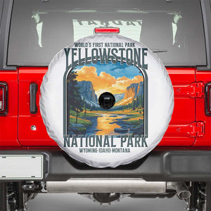 Yellowstone National Park Spare Tire Cover Worlds First NP Retro Vintage Graphic TS02 White Print Your Wear