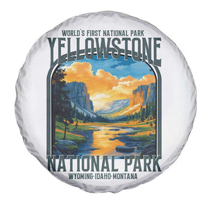 Yellowstone National Park Spare Tire Cover Worlds First NP Retro Vintage Graphic TS02 Print Your Wear
