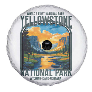 Yellowstone National Park Spare Tire Cover Worlds First NP Retro Vintage Graphic TS02 Print Your Wear