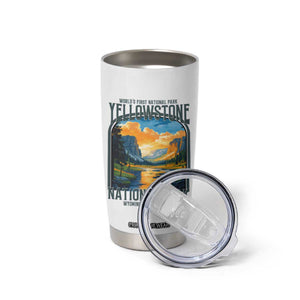 Yellowstone National Park Tumbler Cup Worlds First NP Retro Vintage Graphic TS02 Print Your Wear