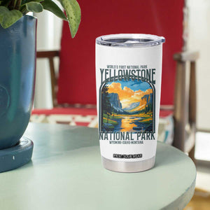 Yellowstone National Park Tumbler Cup Worlds First NP Retro Vintage Graphic TS02 Print Your Wear