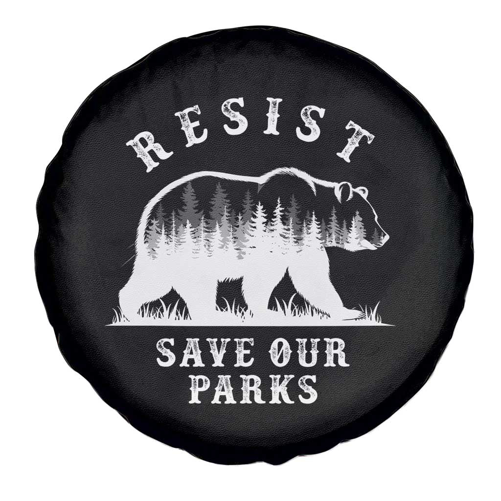 Resist Save Our Parks Spare Tire Cover Bear US National Parks Wildlife Nature TS02 Print Your Wear