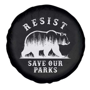 Resist Save Our Parks Spare Tire Cover Bear US National Parks Wildlife Nature TS02 Print Your Wear