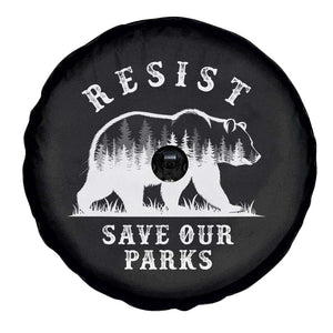 Resist Save Our Parks Spare Tire Cover Bear US National Parks Wildlife Nature TS02 Print Your Wear