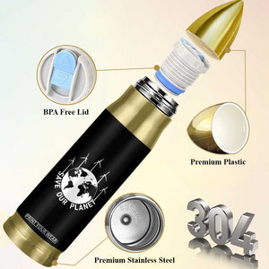 Save Our Planet Bullet Tumbler Wind Power Electricity Earth Day 2025 TS02 Print Your Wear