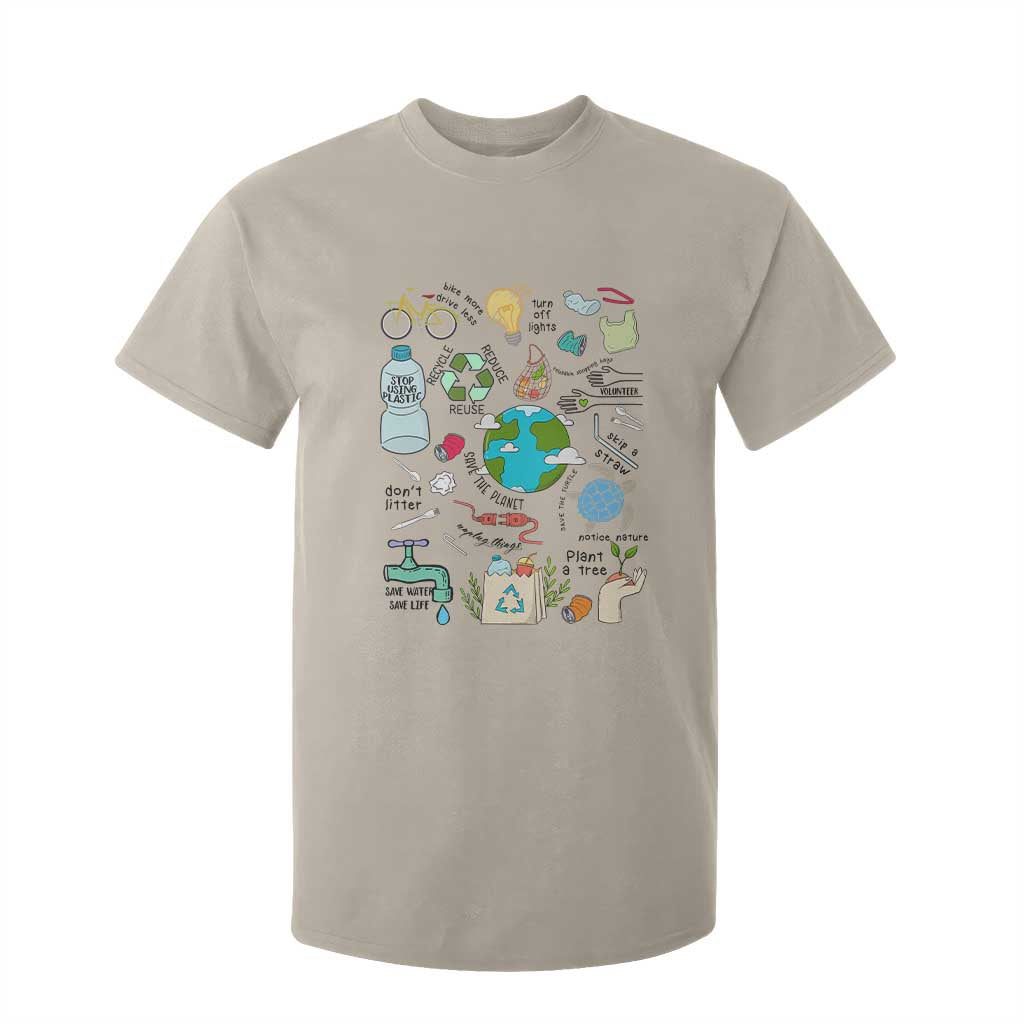 Save The Planet T Shirt For Kid Earth Day Protect Nature Environmental Recycling TS02 Sand Print Your Wear