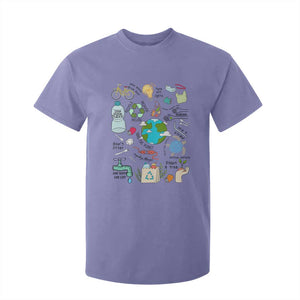 Save The Planet T Shirt For Kid Earth Day Protect Nature Environmental Recycling TS02 Violet Print Your Wear