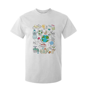 Save The Planet T Shirt For Kid Earth Day Protect Nature Environmental Recycling TS02 White Print Your Wear