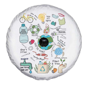 Save The Planet Spare Tire Cover Earth Day Protect Nature Environmental Recycling TS02 Print Your Wear