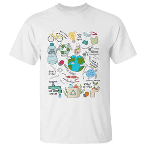 Save The Planet T Shirt Earth Day Protect Nature Environmental Recycling TS02 White Print Your Wear