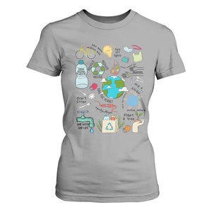 Save The Planet T Shirt For Women Earth Day Protect Nature Environmental Recycling TS02 Sport Gray Print Your Wear