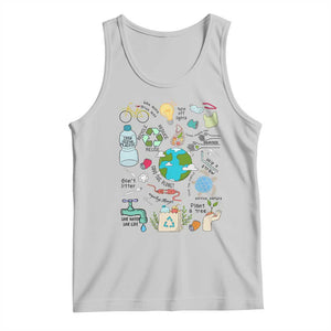 Save The Planet Tank Top Earth Day Protect Nature Environmental Recycling TS02 Ash Print Your Wear