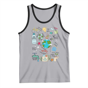 Save The Planet Tank Top Earth Day Protect Nature Environmental Recycling TS02 Athletic Heather Black Print Your Wear