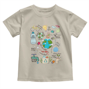 Save The Planet Toddler T Shirt Earth Day Protect Nature Environmental Recycling TS02 Sand Print Your Wear