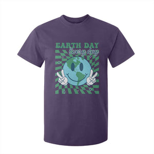 Earth Day Everyday T Shirt For Kid Smile Face Hippie Planet Anniversary TS02 Purple Print Your Wear
