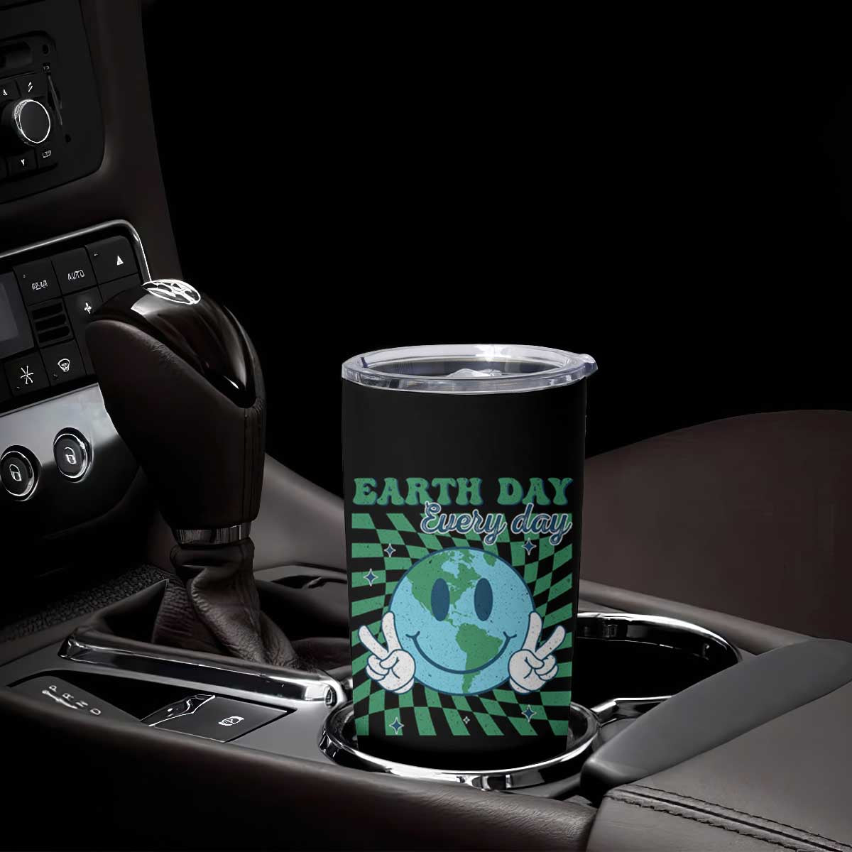 Earth Day Everyday Tumbler Cup Smile Face Hippie Planet Anniversary TS02 Print Your Wear