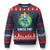 Happy Earth Day Ugly Christmas Sweater Cute Earth With Floral TS02 Navy Red Print Your Wear