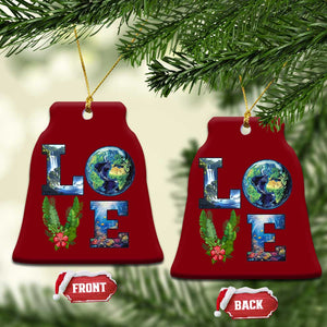 Earth Day LOVE Ceramic Ornament Planet Anniversary Everyday TS02 Print Your Wear