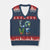 Earth Day LOVE V-Neck Knit Sweater Vest Planet Anniversary Everyday TS02 Navy Red Print Your Wear