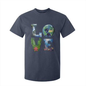Earth Day LOVE T Shirt For Kid Planet Anniversary Everyday TS02 Navy Print Your Wear