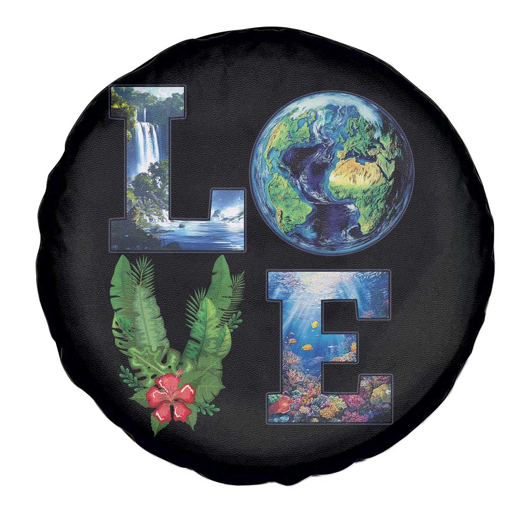 Earth Day LOVE Spare Tire Cover Planet Anniversary Everyday TS02 Print Your Wear