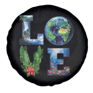 Earth Day LOVE Spare Tire Cover Planet Anniversary Everyday TS02 Print Your Wear