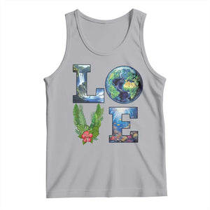 Earth Day LOVE Tank Top Planet Anniversary Everyday TS02 Athletic Heather Print Your Wear