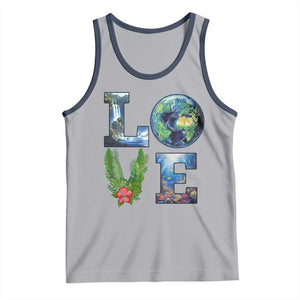 Earth Day LOVE Tank Top Planet Anniversary Everyday TS02 Athletic Heather Navy Print Your Wear