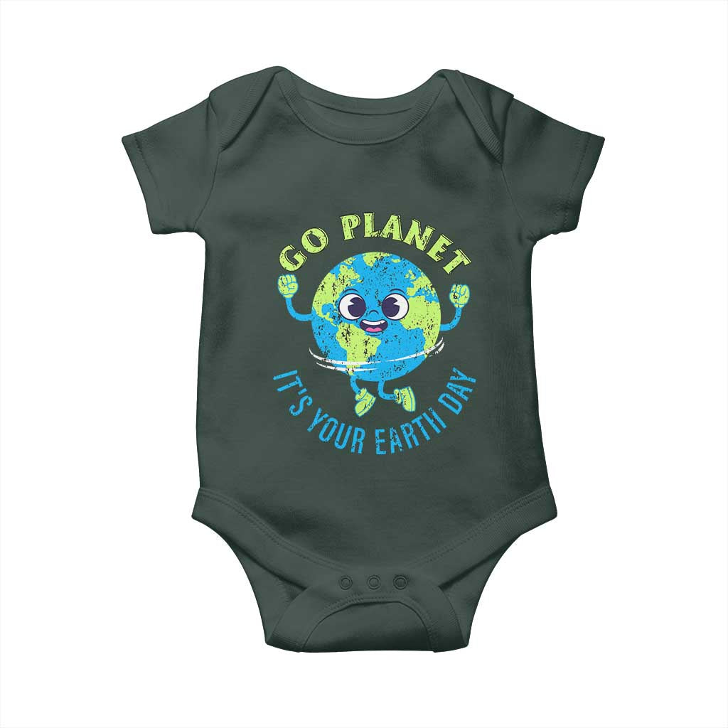 Go Planet It's Your Earth Day Baby Onesie TS02 Print Your Wear