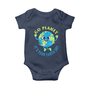 Go Planet It's Your Earth Day Baby Onesie TS02 Navy Print Your Wear