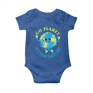 Go Planet It's Your Earth Day Baby Onesie TS02 Royal Blue Print Your Wear