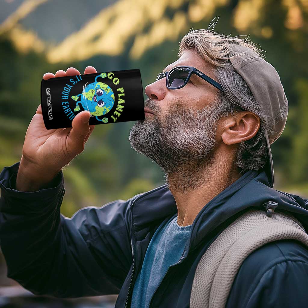 Go Planet It's Your Earth Day 4 in 1 Can Cooler Tumbler TS02 Print Your Wear