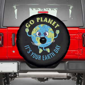 Go Planet It's Your Earth Day Spare Tire Cover TS02 Black Print Your Wear