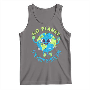 Go Planet It's Your Earth Day Tank Top TS02 Deep Heather Print Your Wear