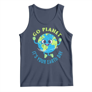 Go Planet It's Your Earth Day Tank Top TS02 Navy Print Your Wear