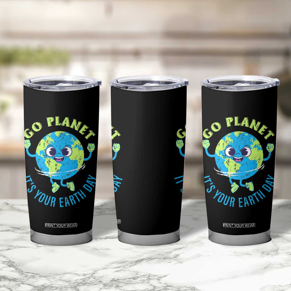 Go Planet It's Your Earth Day Tumbler Cup TS02 Print Your Wear