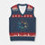 Save Bees Rescue Animals Recycle Plastic V-Neck Knit Sweater Vest Earth Day Protect The Environment TS02 Navy Red Print Your Wear