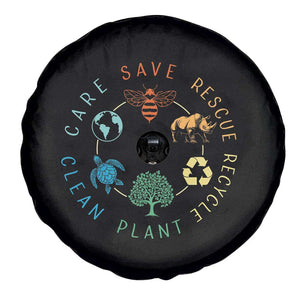 Save Bees Rescue Animals Recycle Plastic Spare Tire Cover Earth Day Protect The Environment TS02 Print Your Wear
